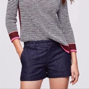 Loft Riviera Denim Trouser Shorts